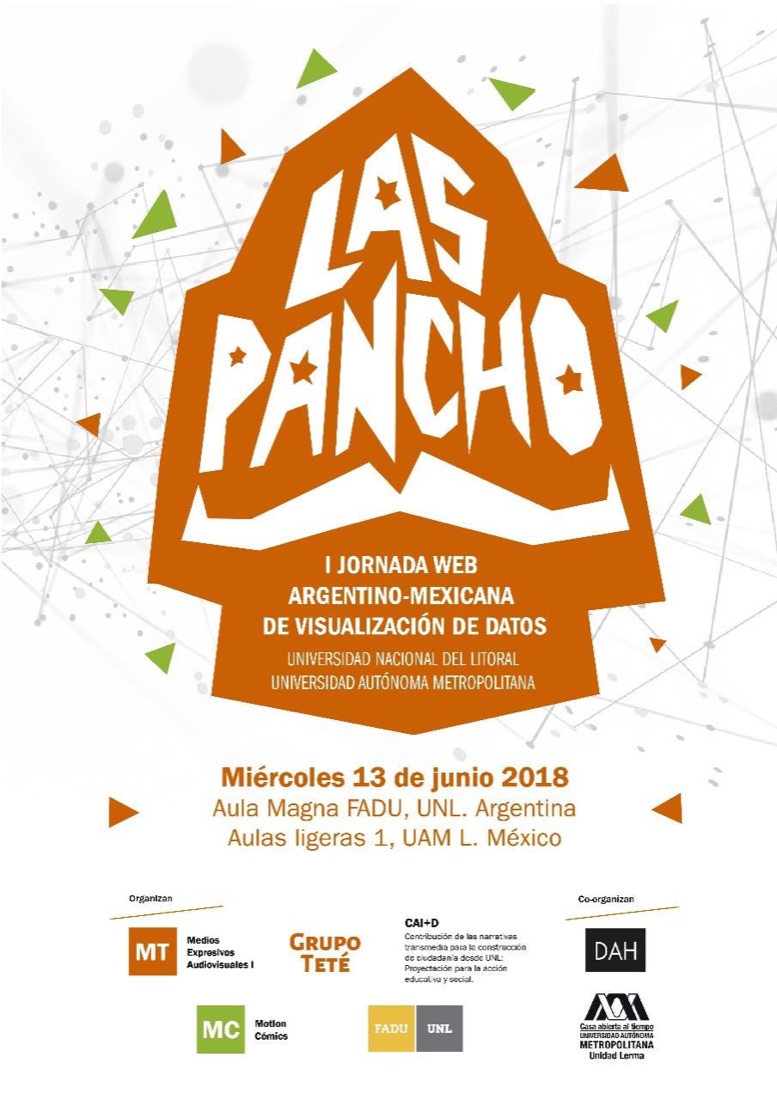 Cartel de Las Pancho: I Jornada web argentino-mexicana de visualización de datos