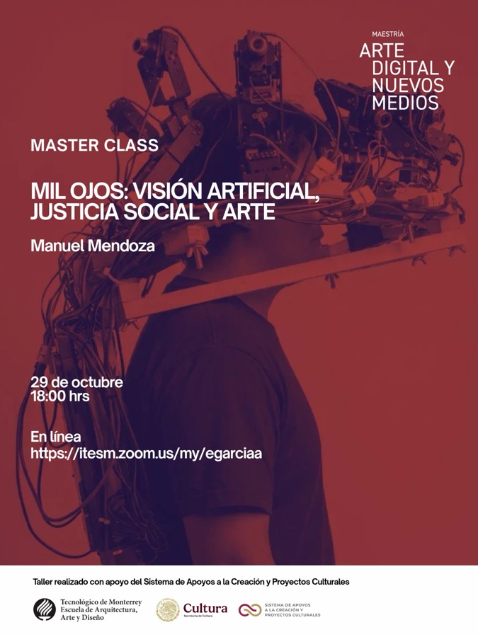 Cartel de Master class Mil Ojos